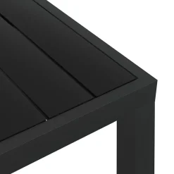 Brico Vidaxl Tuintafel 80X80X74 Cm Aluminium En Hkc Zwart- Tuintafels