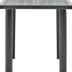 Brico Vidaxl Tuintafel 80X75X72 Cm Kunststof Antraciet- Tuintafels