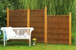 Brico Videx Tuinscherm Jutland Wilgen 90X180Cm Bruin- Balkonschermen