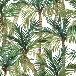 Brico Vinylbehang Groene Palm- Vinylbehang