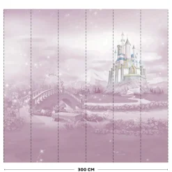 Brico Vliesbehang Princess Castle Mural- Behang Kinderkamer