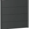 Tuinhout|Brico Wandpaneel Tuinscherm Donkergrijs Metallic 100X90