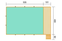 Brico Weka Massief Houten Zwembad 595 Maat 2 Blauw/Mosica- Opzetzwembaden Met Pomp