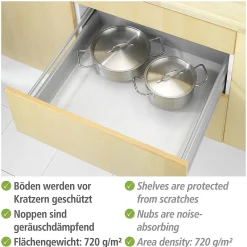 Keuken Accessoires|Brico Wenko Antislipmat Grijs Extra Sterk 50X150Cm