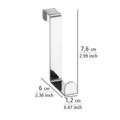 Haken & Houders|Brico Wenko Deurhaken 6 Stuks Rvs