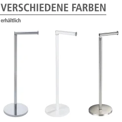 Toiletaccessoires|Brico Wenko Staande Toiletrolhouder 2-In-1 Rvs Glanzend