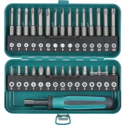 Boor- & Bitsets|Brico Wolfcraft Combibox Veiligheidsbits – 31 Stuks