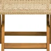 Brico Woood Tuinvoetenbank Ruit Lois - Hout - Naturel - 34X45X44- Tuinbanken