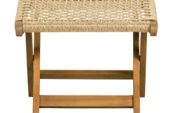Brico Woood Tuinvoetenbank Ruit Lois - Hout - Naturel - 34X45X44- Tuinbanken