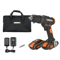 Boormachines|Brico Worx Accuboormachine Met Klopfunctie Wx370,1 20V (2 Accu'S)
