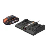 Accu'S & Acculaders|Brico Worx Batterij + Dubbele Lader Wa3610 20V 2Ah