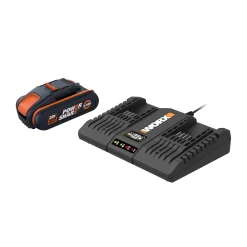 Accu'S & Acculaders|Brico Worx Batterij + Dubbele Lader Wa3610 20V 2Ah