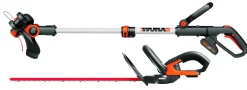 Grastrimmers|Brico Worx Grastrimmer Wg163 + Heggenschaar Wg260E.9