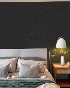 Brico Zelfklevend Behang - Vinyl - Zwart Structuur - Graffiato - 122Cmx10M- Vinylbehang