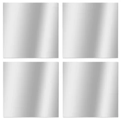 Spiegels|Brico Zelfklevende Spiegels 4 Stuks Vierkant 30X30Cm