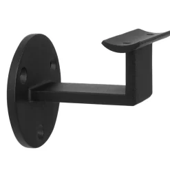 Brico Zwarte Trapleuning 200 Cm + 2 Houders- Trapleuningen
